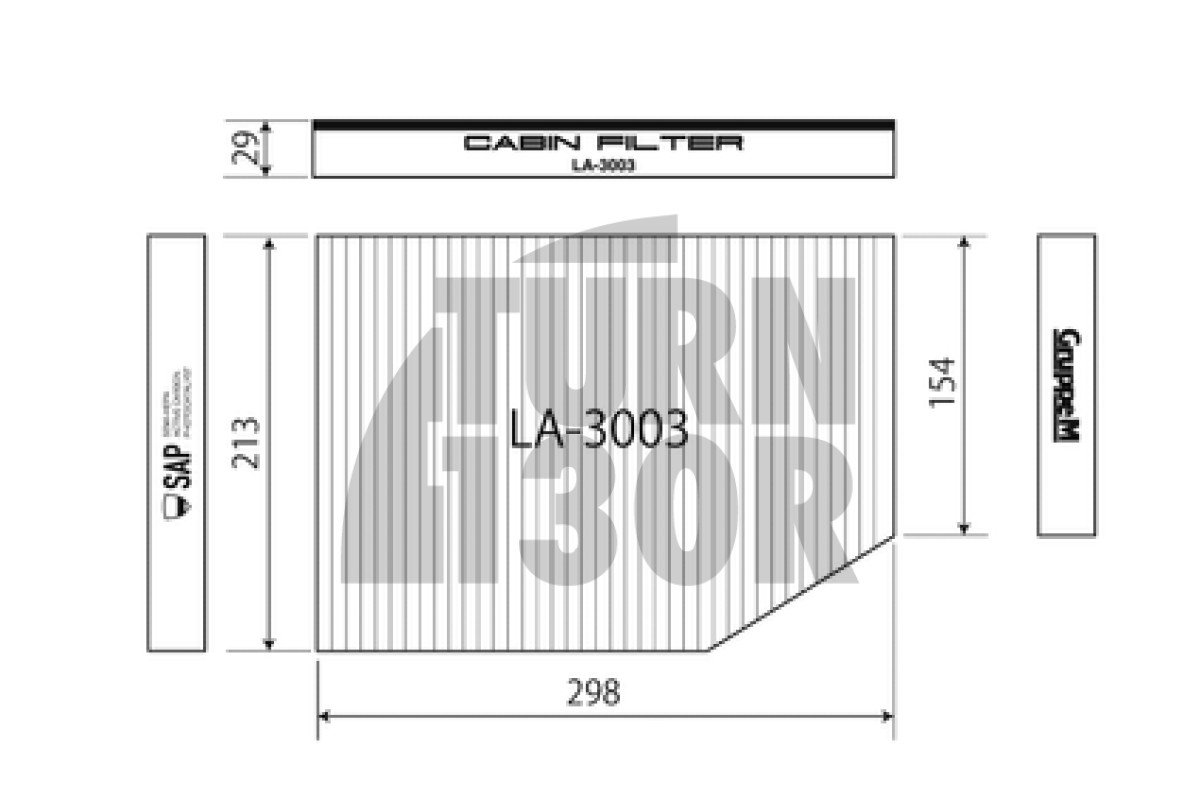Gruppe M Hepa Cabin Filter for Toyota Supra GR 3.0 A90 MK5 and BMW 340i / 440i G2x