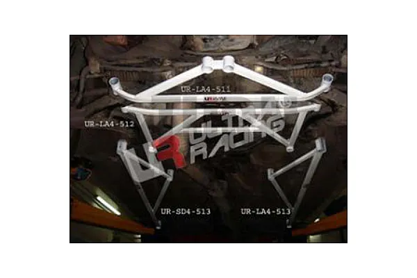 Ultra Racing 4 Point Front Subframe Brace Subaru Impreza GT GC8 / WRX STI 01-07 
