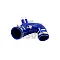 Forge silikona ieplūdes šļūtene Fiat 500 / 595 Abarth ar IHI turbokompresoru Black Color Color Blue