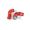 Forge Boost Hoses Mini Cooper S R55 / R56 / R57 Black Color Color Red