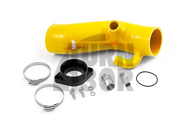Forge Motorsport Turbo Ienākošā Adapteris un Silikona Caurule Megane 4 RS Yellow Color 