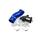 Forge Motorsport silikona ieplūdes šļūtene un ieplūdes adapters Golf 8 R / S3 8Y / Cupra Formentor Black Color Color Red