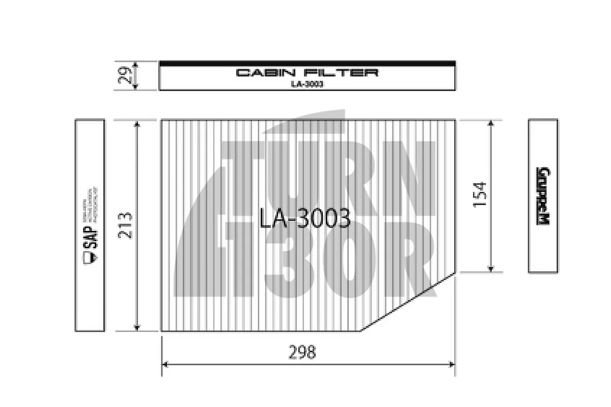 Gruppe M HEPA salona filtrs BMW M3 G80, M4 G8x un X3 M F97