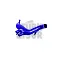 Forge silikona ieplūdes šļūtene Golf MK4 GTI / Leon 1M 1.8T 20V Black Color Color Blue