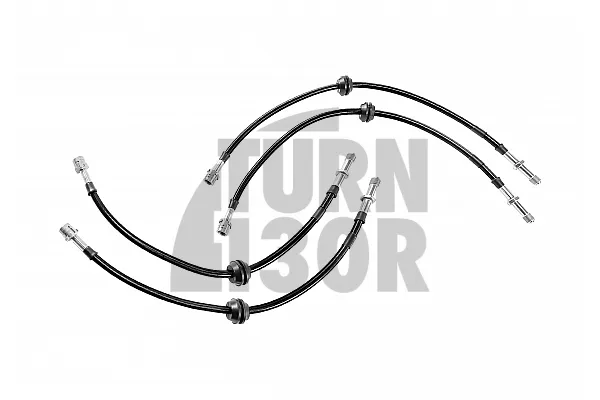 Goodridge Braided Brake Hose Lines Kit Audi S4 B8 Black Color