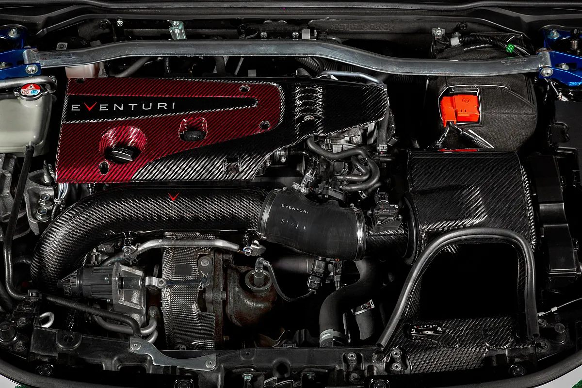 Eventuri   Carbon Fiber Turbo Inlet Pipe Honda Civic Type R FL5