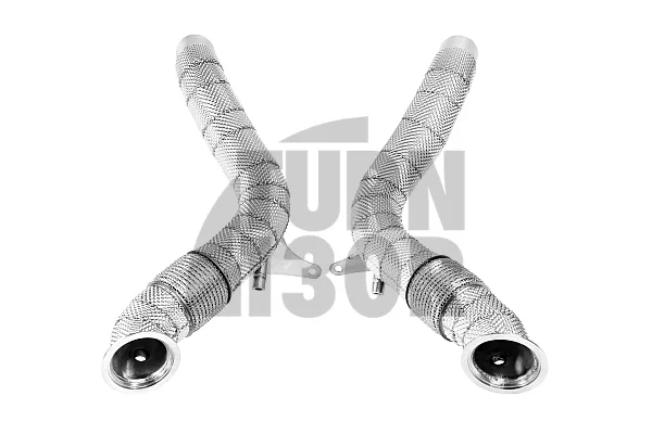 Black Mamba Decat Downpipes ( Heat Shield ) for Ferrari 488 15-18