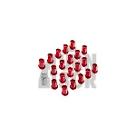 Rays Dura-Lock Wheels Nuts 12x125 / 12x150 / 14x150 in Red - Blue & Black