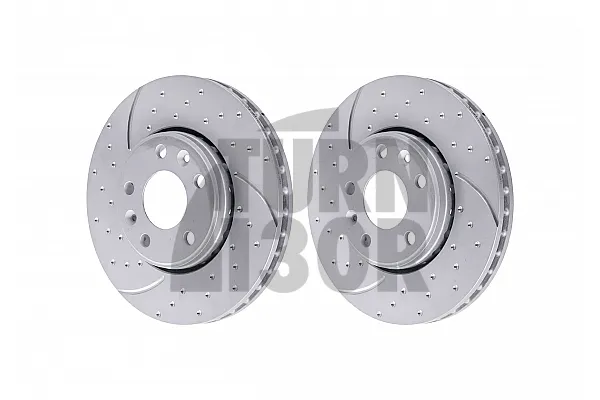 EBC Turbo Grooved Front - Rear Brake Discs for Alpine A110 1.8 TCE (296mm)