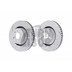 EBC Turbo Grooved Front Brake Discs for Ford Mustang S550 2.3 Ecoboost