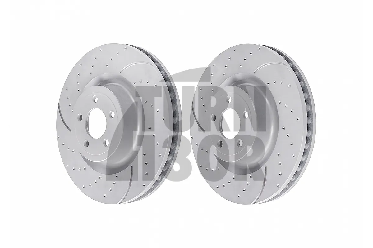 EBC Turbo Grooved Front Brake Discs for Ford Mustang S550 5.0 V8