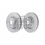 EBC Turbo Grooved Front Brake Discs for Ford Mustang S550 5.0 V8