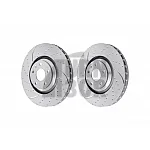 EBC Turbo Grooved Front Brake Discs for Audi TTS & TT 3.2 V6 8J
