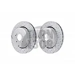 EBC Turbo Grooved Rear Brake Discs for Kia Stinger GT 3.3T GDI 