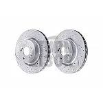 EBC Turbo Grooved Front Brake Discs for Clio 3 RS & Mégane 2 RS
