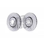 EBC Turbo Grooved Front Brake Discs for Peugeot 208 GTI (302mm)