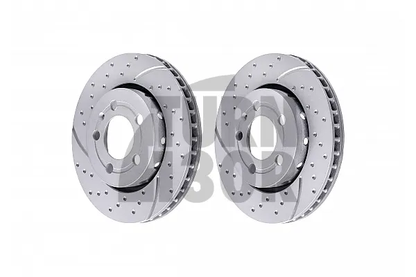 EBC Turbo Grooved Rear Brake Discs for Audi S3 8L - Seat Leon 1M - TT 8N 225 & Golf 4 R32