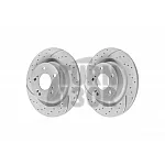 EBC Turbo Grooved Rear Brake Discs for Honda Civic Type R FK8