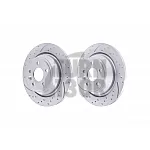 EBC Turbo Grooved Rear Brake Discs for Ford Focus 2 RS