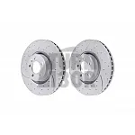 EBC Turbo Grooved Front Brake Discs for Polo AW GTI
