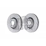 EBC Turbo Grooved Front Brake Discs for Opel Astra H VXR