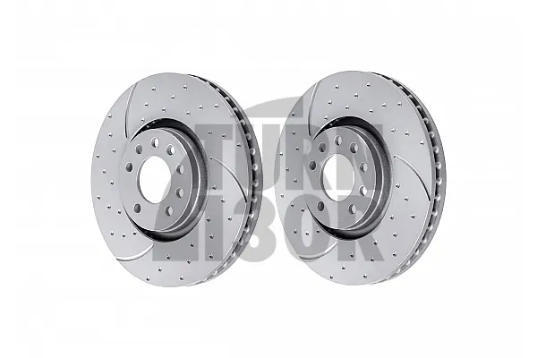 EBC Turbo Grooved Front Brake Discs for Opel Astra H VXR