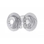 EBC Turbo Grooved Rear Brake Discs for Opel Astra H OPC