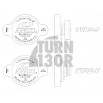 Apexi GT-Spec 1.3 Bars Radiator Cap for Nissan - Mazda - Subaru  - Honda - Mitsubishi & Toyota