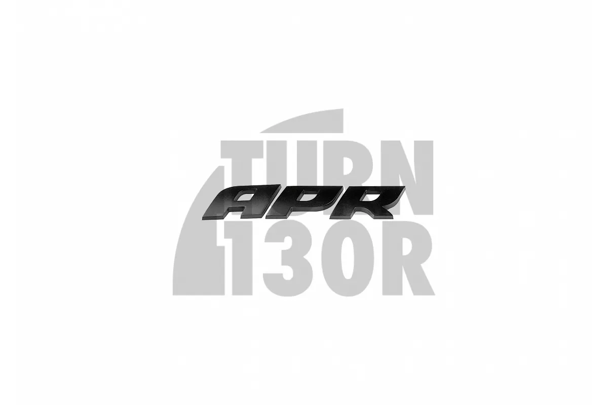 APR 3D kupolveida emblēma – satīna melna