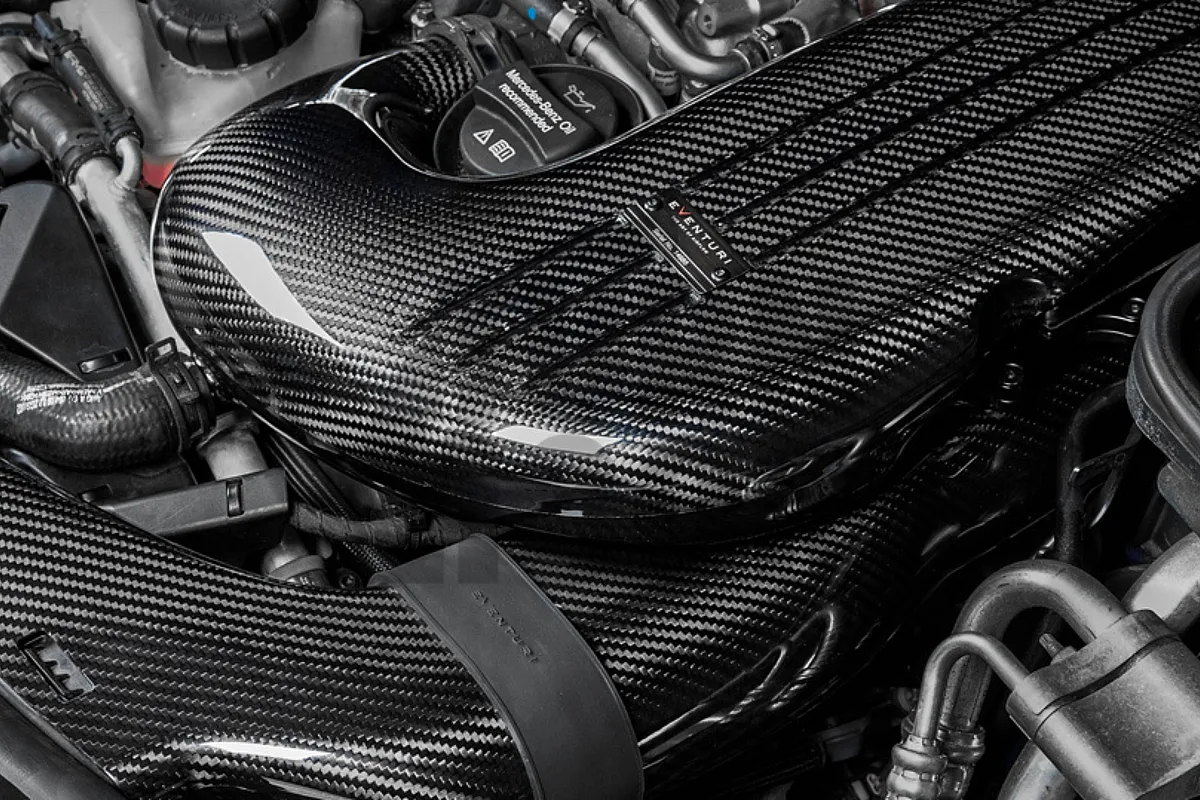 Eventuri oglekļa šķiedras ieplūdes sistēma Mercedes C63 AMG W205