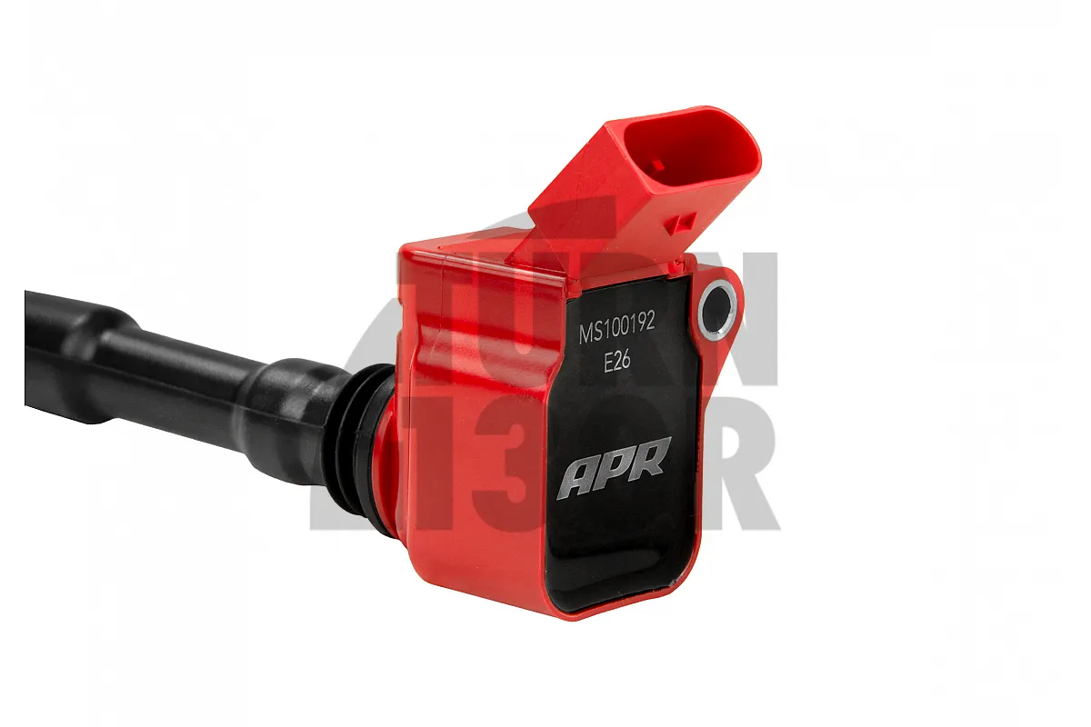 APR sarkano aizdedzes spoļu komplekts S3 8V, S3 8Y, Golf 7 GTI, Golf 8 R un Leon 3 Cupra