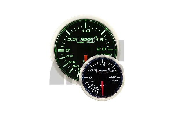 52mm elektroniska spiediena mērītājs zaļš / balts Prosport