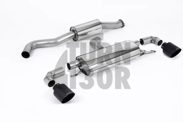 Milltek GPF-Back Exhaust for Toyota Yaris GR  Cerakote Black Tailpipes