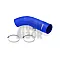 Mishimoto Silikona Ieejas Caurule Nissan 350Z 03-06 Black Color Color Blue
