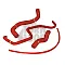 Mishimoto Silikona Dzesēšanas Šļūteņu Komplekts Nissan 350Z 03-06 Black Color Color Red