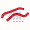 Mishimoto silikona dzesētāja šļūtenes Mustang EcoBoost Black Color Color Red