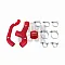 Mishimoto Intercooler Hoses Subaru Impreza WRX 06-07 Blue Color Color Red
