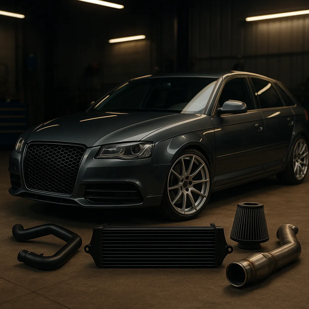 Audi A3 8P 2.0 TFSI - Jaudīgi uzlabojumi un veiktspējas daļas