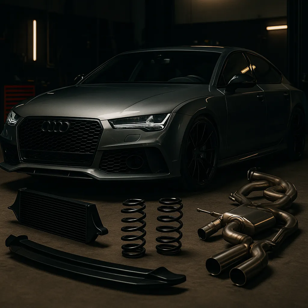 Audi RS7 C7 4.0 TFSI - Veiktspējas uzlabošana un daļu izvēle