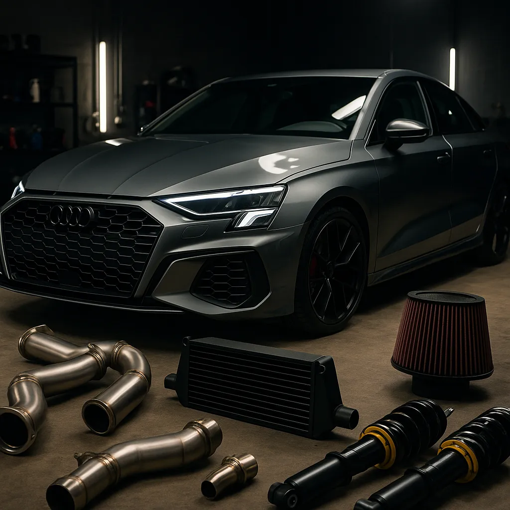 Audi S3 8Y 2.0TFSI - 310: Veiktspējas uzlabošana un daļas izvēle