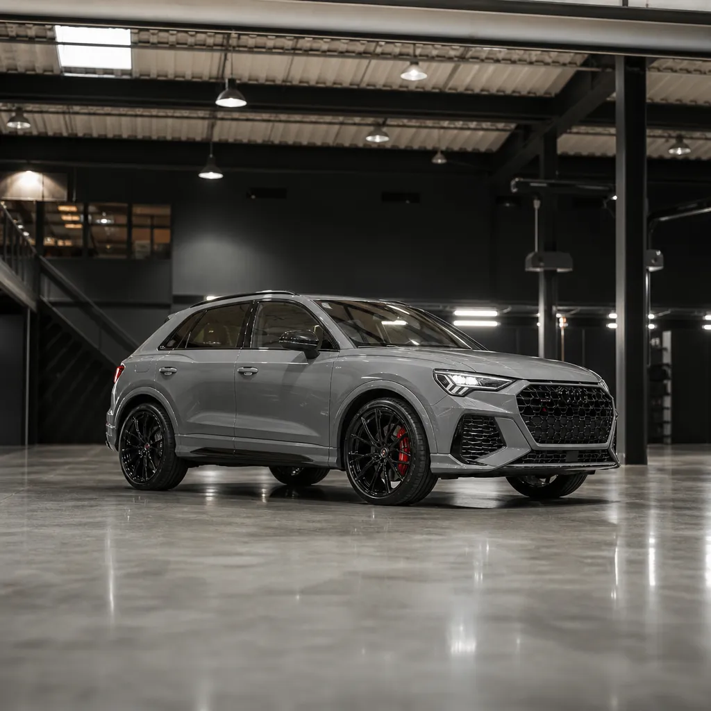 Audi RSQ3 F3 2.5 TFSI 400 ZS tūnings: veiktspējas detaļu un uzlabojumu ceļvedis